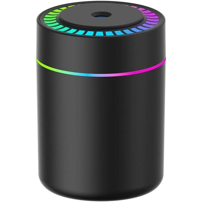 Umidificador portátil de 180ml com luz noturna LED colorida, umidificador pessoal de mesa USB, adequado para casa, escri