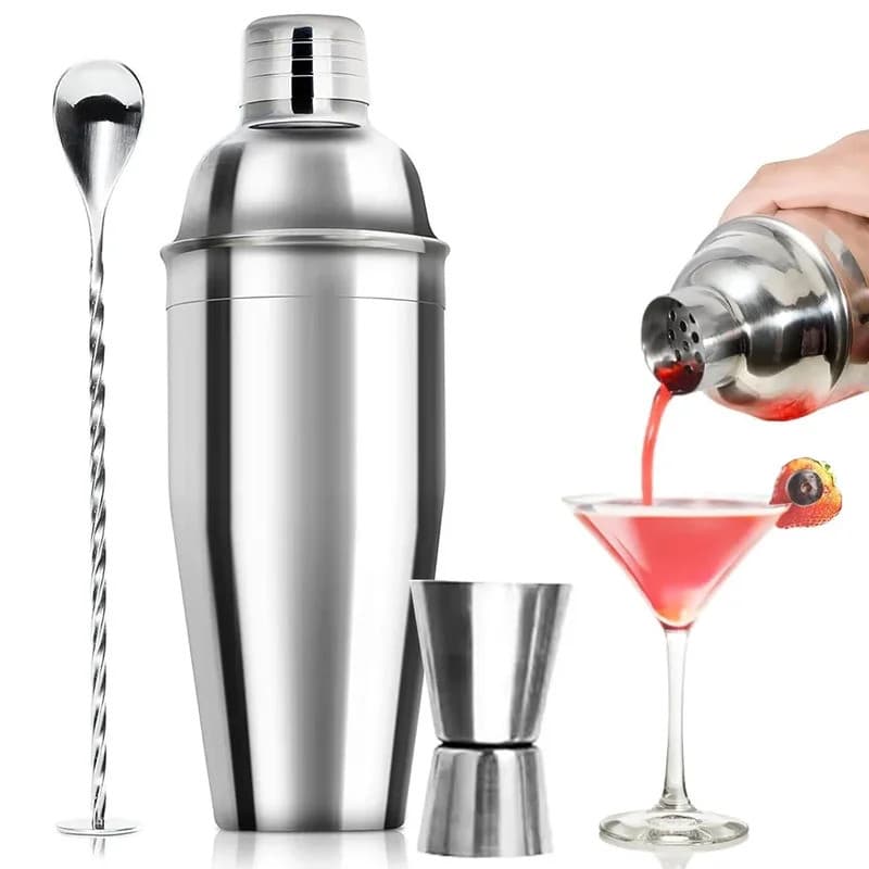 3/6 peças de coqueteleira de aço inoxidável, ferramentas de barman, misturador de margarita, coqueteleira de bebidas, co