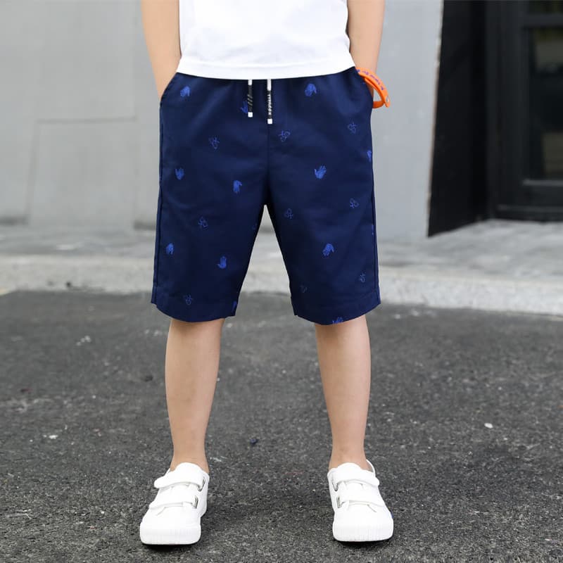 GILE meninos Shorts exterior Wear verão fino crianças calças cortadas médio grande crianças calças casuais calças de ver