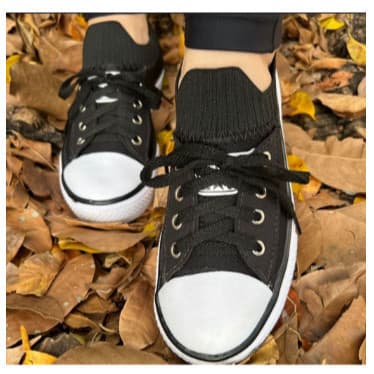 Tênis Feminino Casual Caminhada Star Meia Original Barato VIOLETTASHOP