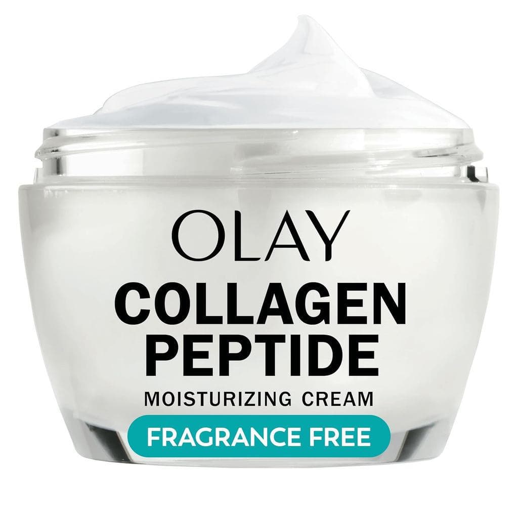 OLAY Olay Hidratante Facial com Peptídeos de Colágeno, Firmador, Sem Fragrância, Não Oleoso - Hidratante, Antienve