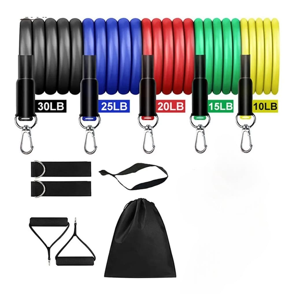 Elástico Extensor Kit Home Fit Treino Musculação Band Forte - BANDS