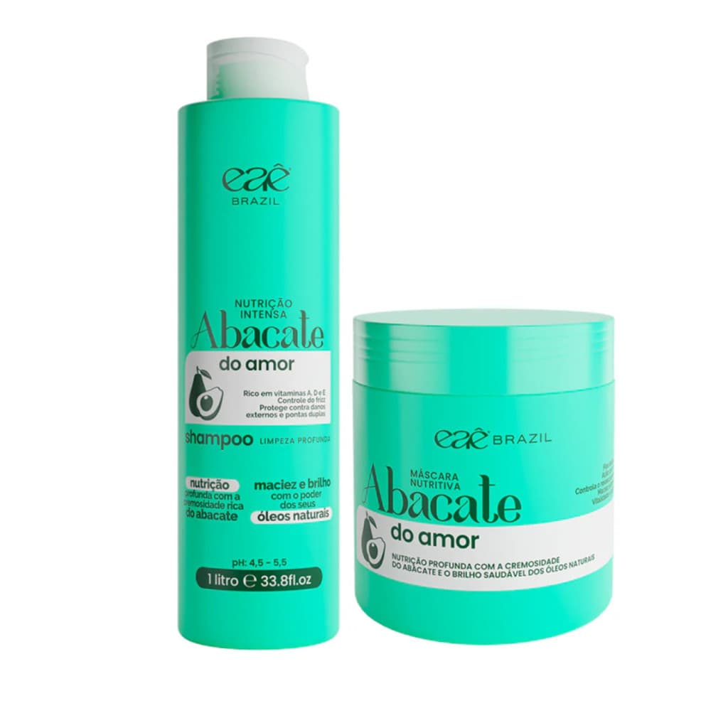 Kit Abacate Do Amor 2 Passos Nutrição Eae Cosmeticos