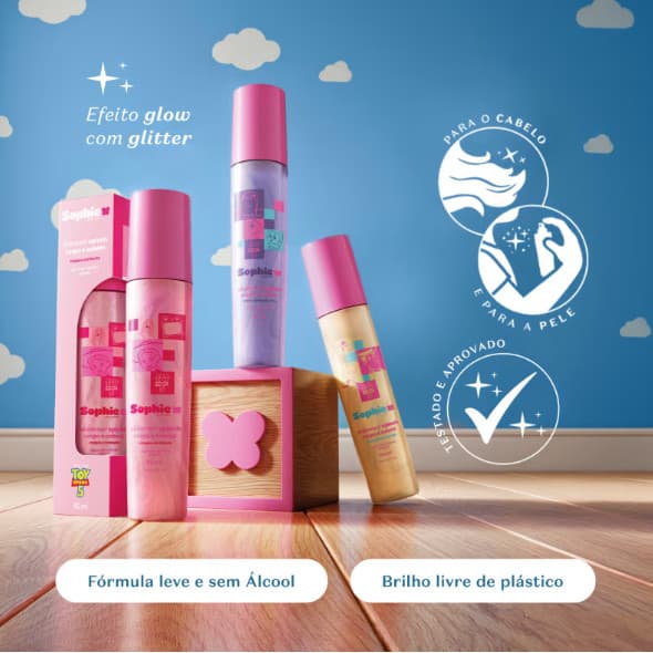 Sophie Shimmer Splash Corpo e Cabelo, 100ml- Toy Story