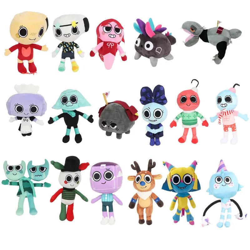 Dandy World Goob Pebble Brinquedo de Pelúcia Personagem de Jogo de Terror Boneca de Pelúcia Macia Adequada para Crianças