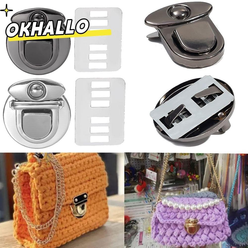 OKHALLO 1/5 Unidades De Fecho De Bolsa , Fechos , Acessórios De Pressão , Fivelas De Captura , Fechaduras De Metal De Ha