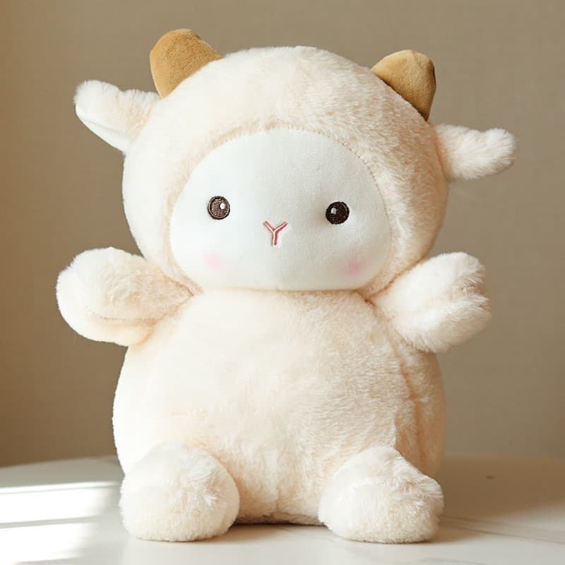 Polk cordeiro boneca bonito brinquedo de pelúcia boneca namorada dormindo boneca jardim de infância enviar namorada pres