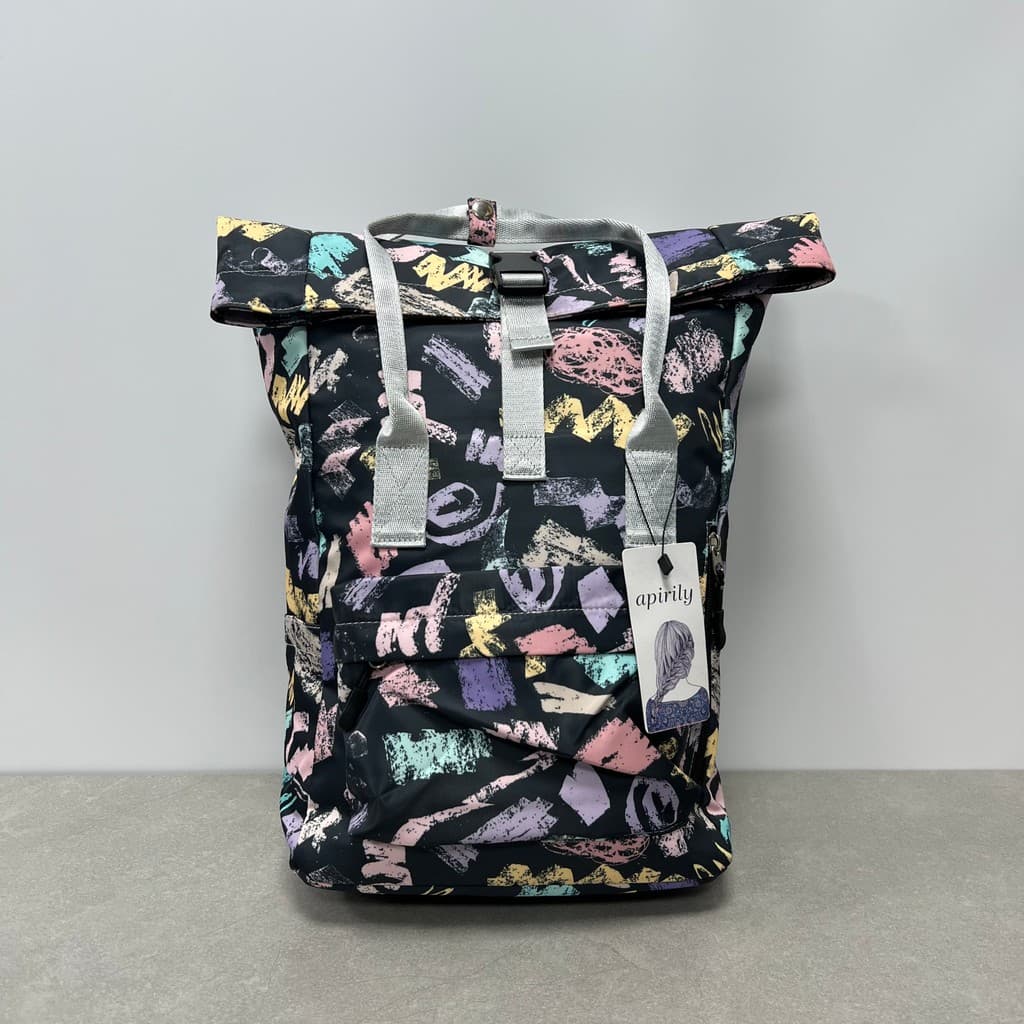 Estilo de bem-estar ~ novo estilo elegante All-Match estudante mochila leve grande capacidade mochila de viagem lazer sa