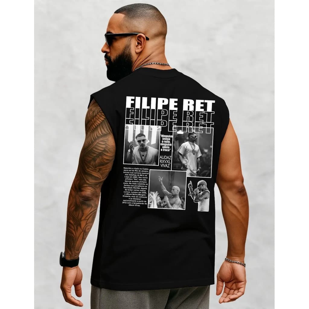 Regata Oversized Filipe Ret Ninguem Inveja O Ruim Rapper