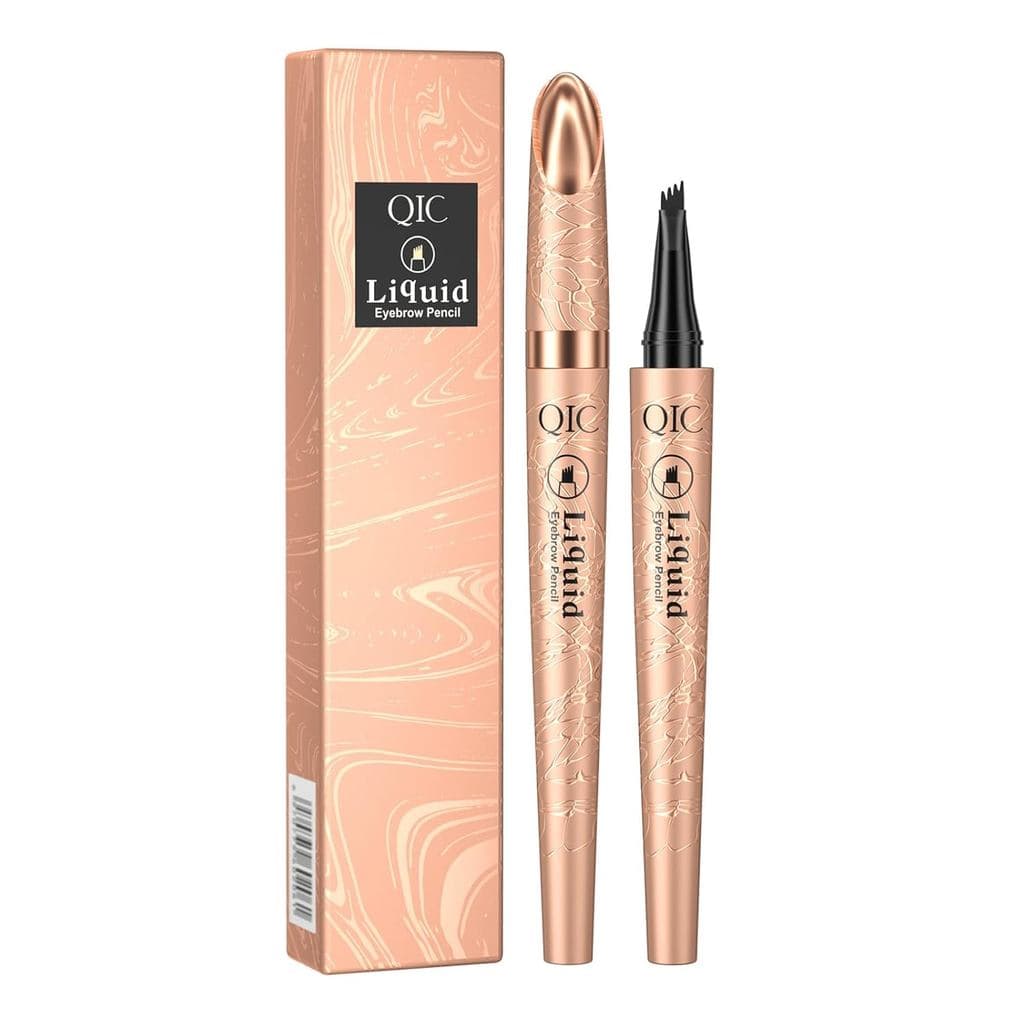 Caneta para Microblading de Sobrancelhas à Prova d'Água – Ponta de Quatro Pontas para Traços Naturais de Cabelo, Caneta