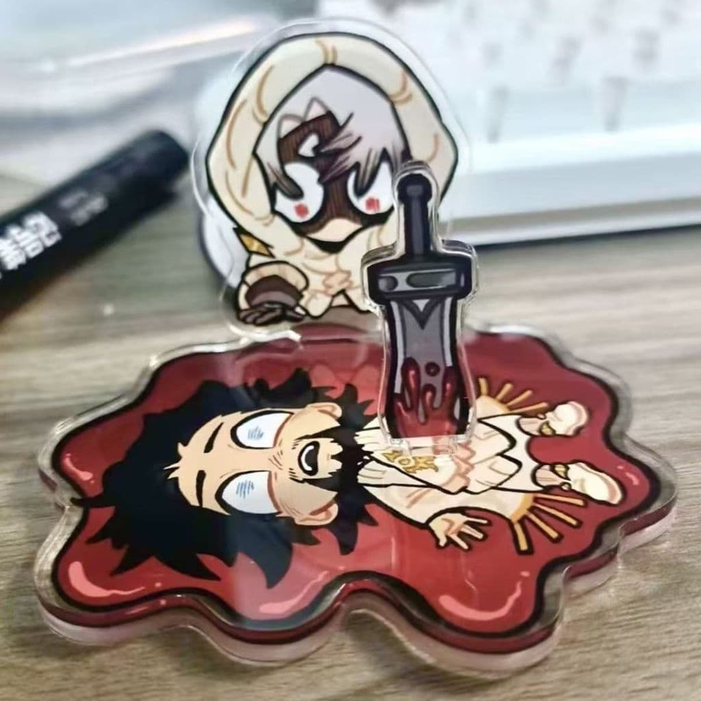 Suporte de Acrílico Gachiakuta para Exibição de Figura Enjin, Coleção de Acessórios de Anime, Decoração de Mesa 5GOP