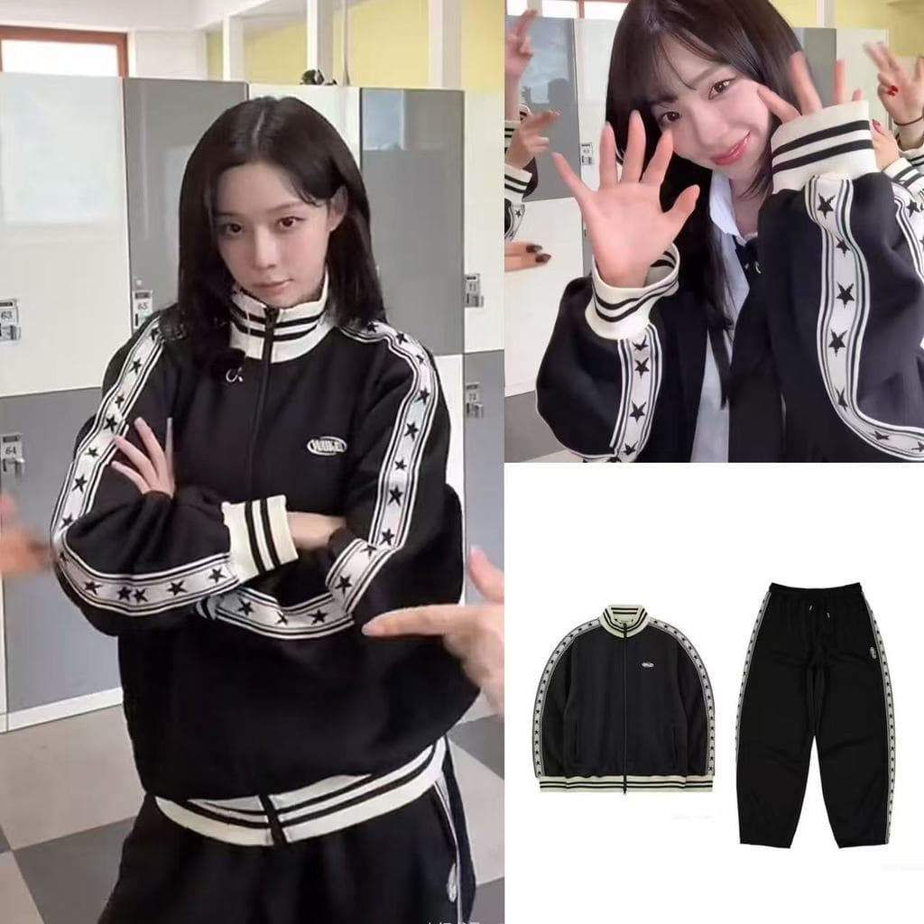 Coreano autêntico coreano aespa Kim Min Ting Liu Zhimin Ning Yizhuo mesmo estilo waikei solto estilo coreano jaqueta cal