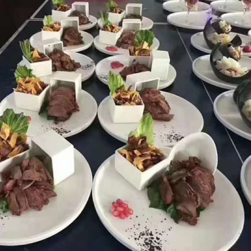Hotel criativo fusão prato utensílios de mesa cozinha Molecular grande Dong concepção artística prato em destaque restau