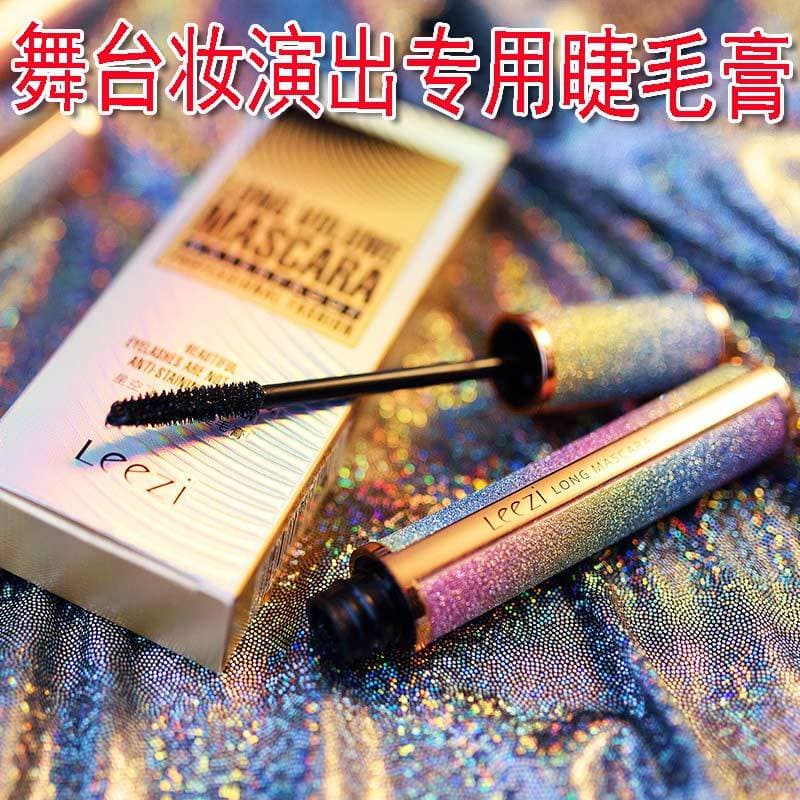 Palco maquiagem dança desempenho dedicado rímel cosméticos à prova dwaterproof água estendido tipo grosso Curling longo
