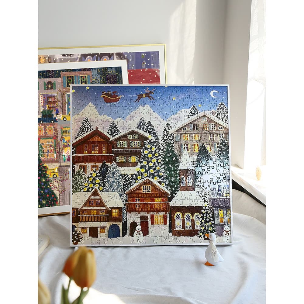 Novo estilo moderno simples liga de alumínio moldura quadrada de papelão flores florescendo galison luz de inverno moldu