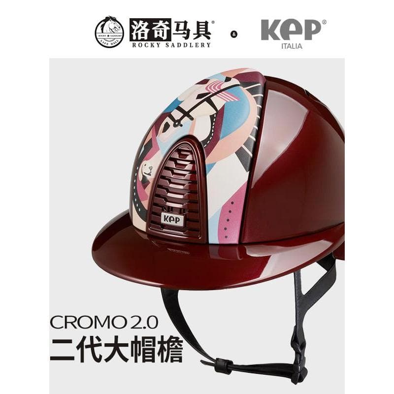 Itália KEP Pegasus Glossy Bordeaux Uva Roxo Capacete Equestre Rosa Pegasus Aba Grande8101315