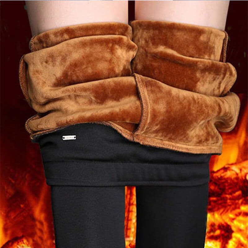 100kg outono inverno forro de lã calças femininas cintura alta exterior Wear Leggings gordura MM calças elásticas femini