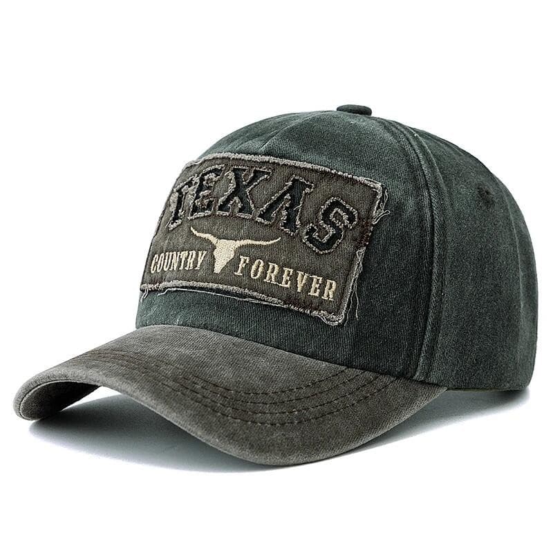 Boné De Beisebol Unissex De Algodão Lavado Vintage TEXAS Carta Bordado Esportes Ao Ar Livre Pai Chapéu Para Homens E Mul