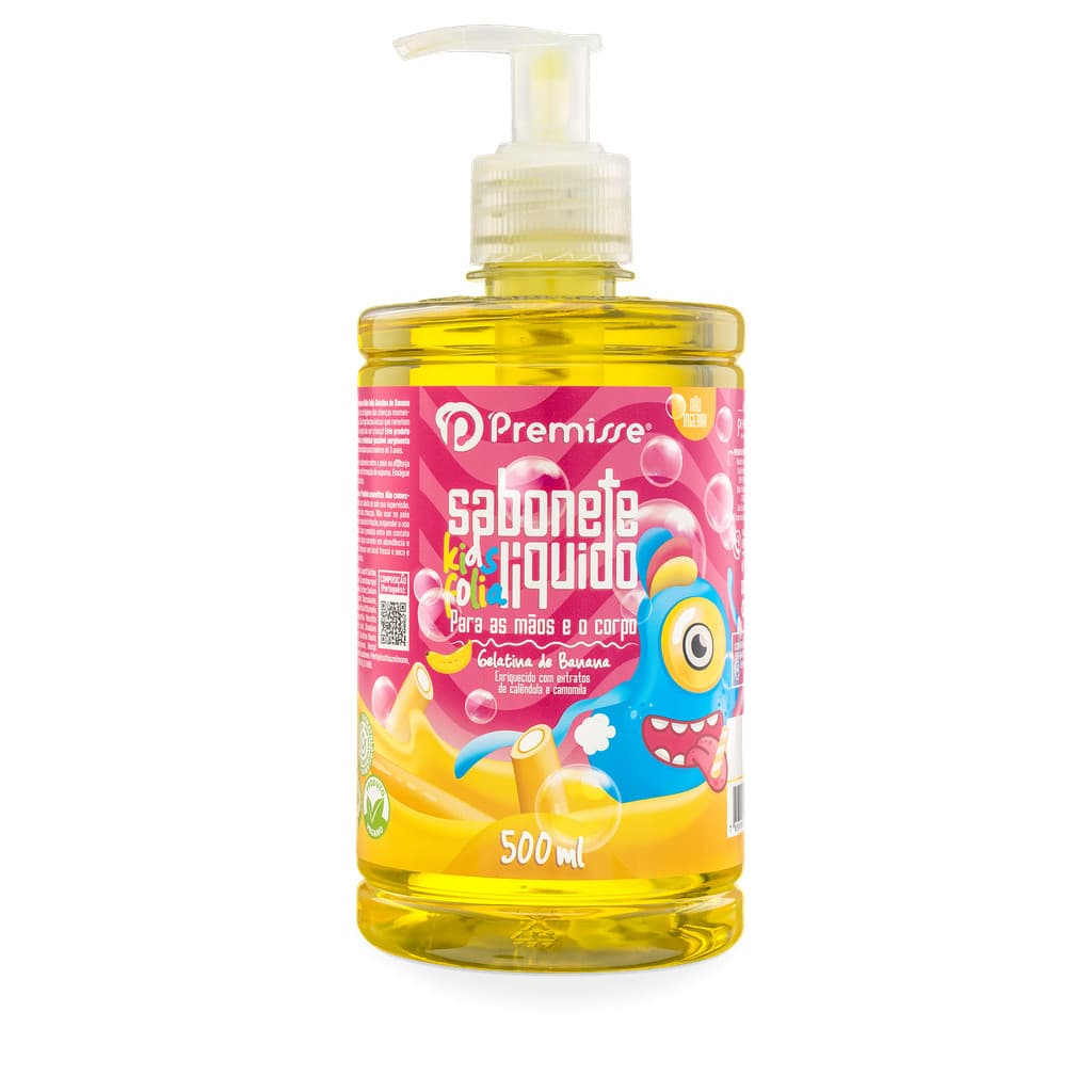 Sabonete Líquido Kids Gelatina de Banana 500ml - Premisse
