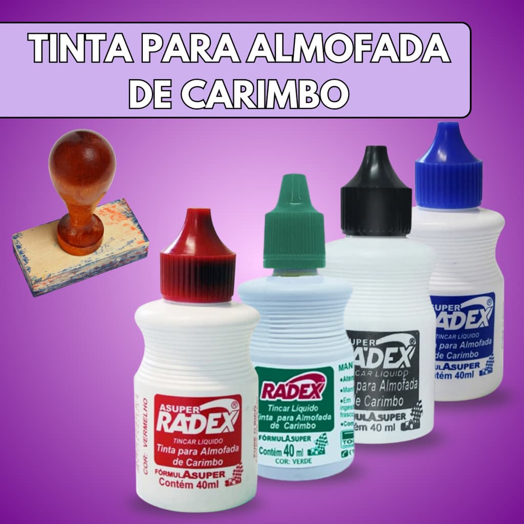 1 Un Tinta Almofada Para Carimbo Alto Rendimento 40ml Tubo Refil De Tinta - Escolha A Cor