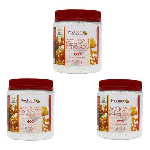 Kit 3 Açúcar Perolado - P4 500g Prodipani