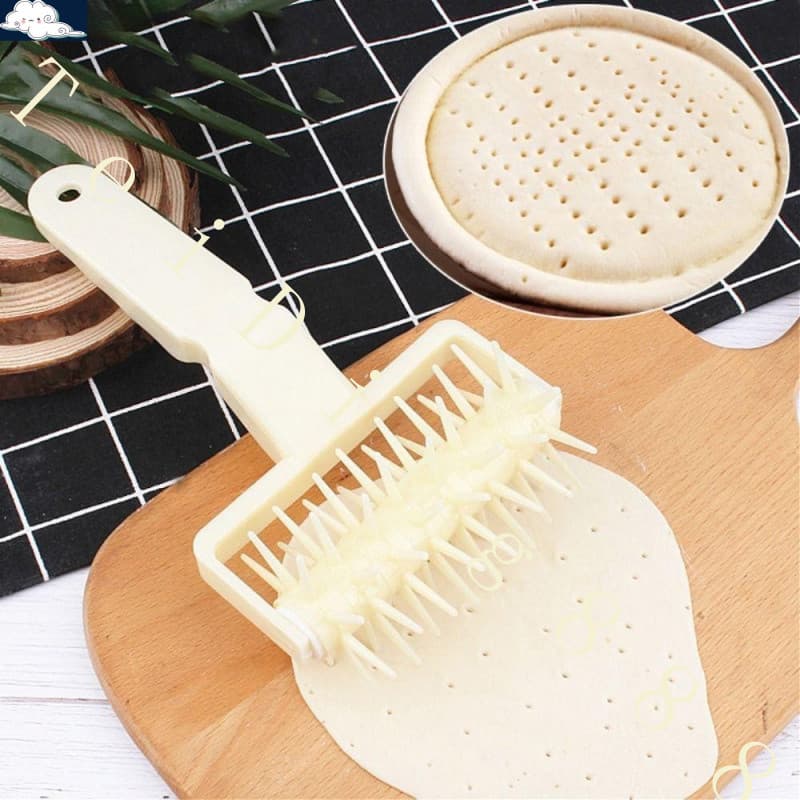 Perfurador De Massa De Pizza Kesselmanmoda , Pino De Rolo Com Alça Pendurável , Rodas De Agulha De Torta De Plástico DIY