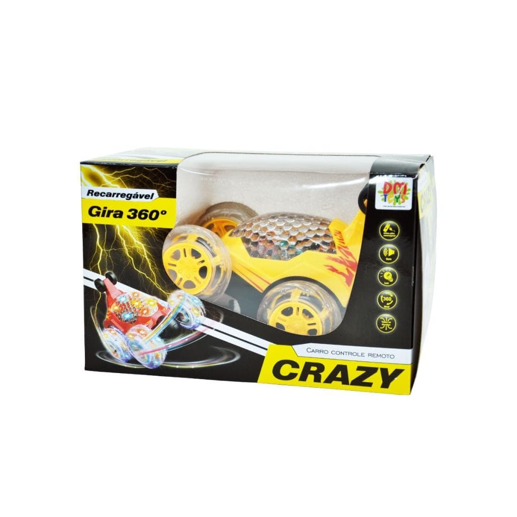 CARRINHO DE CONTROLE REMOTO CRAZY SORTIDO - DM TOYS DMT5739