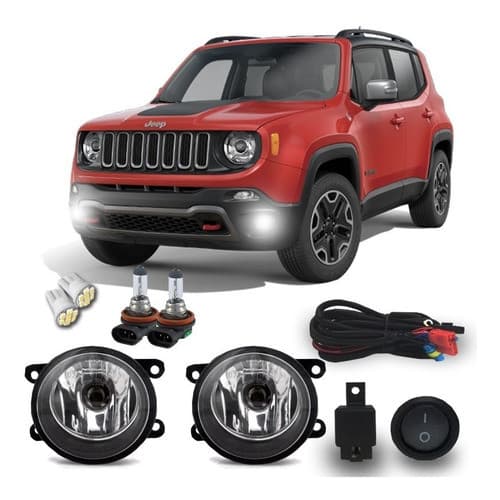 Kit Farol Milha Neblina Jeep Renegade 2018 2019 Bt tic tac