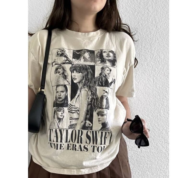 Camiseta Taylor Swift Cantora Camisa T-shirt Estilo Blusa 100% Algodão Moda Feminino e Masculino