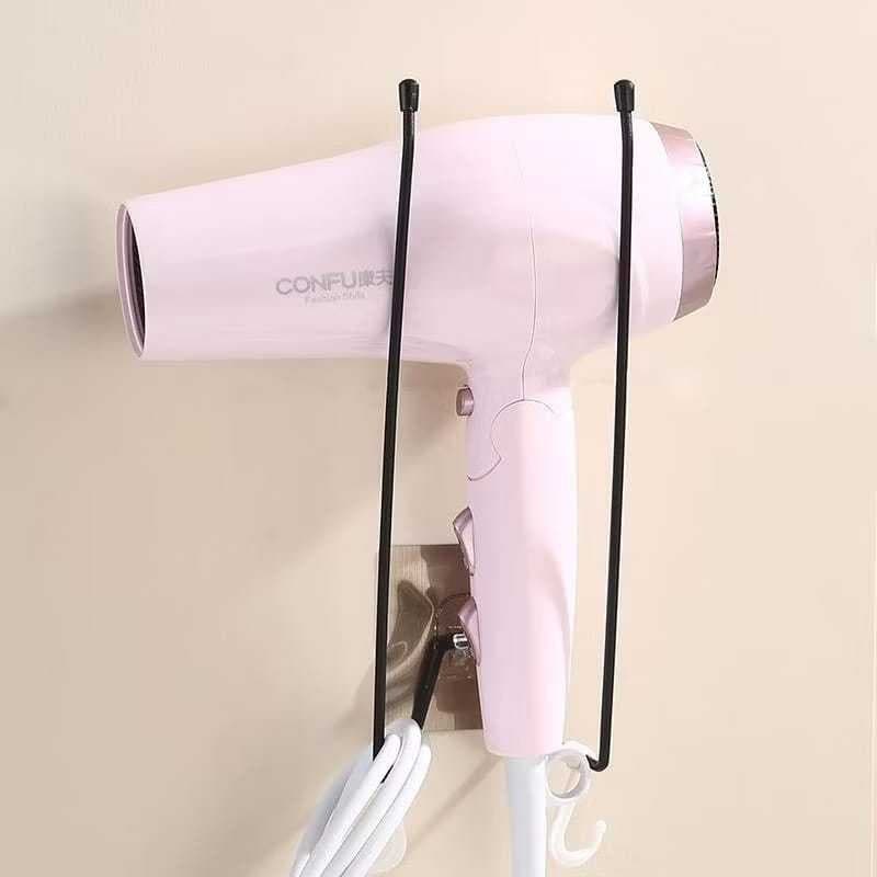 Suporte de Parede para Papel Toalha/Tampa da Panela/Plastica Filme: Multiuso Cozinha com 2 Ganchos