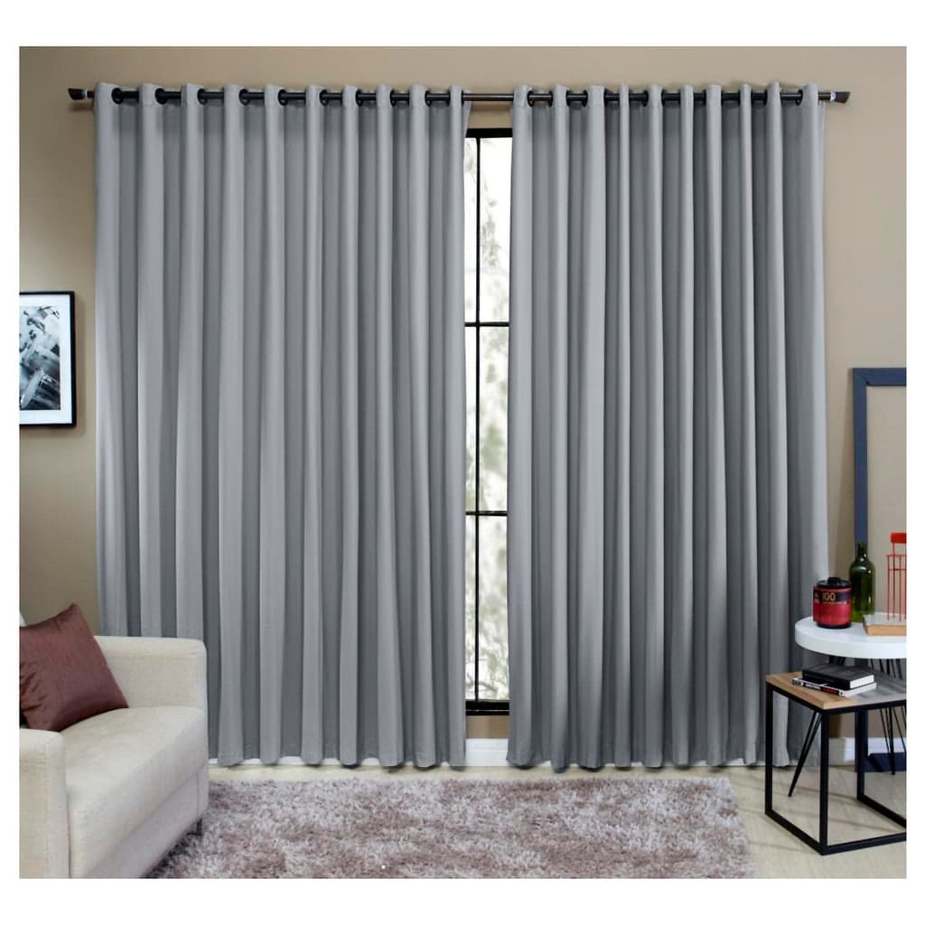 Cortina Tecido Oxford Blackout 2,80 X 1,70 Corta Luz Quarto, Salas, Escritorios