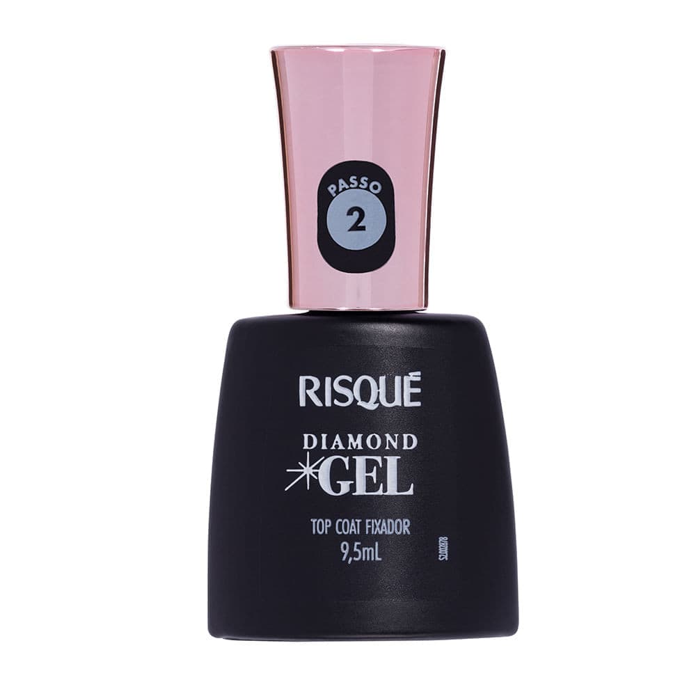 Esmalte Risque Diamond Gel Fixador Top Coat