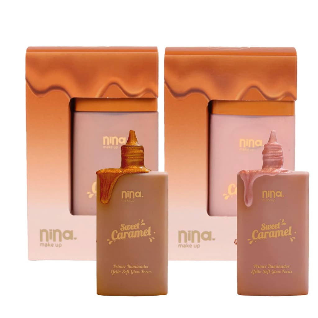 Primer Iluminador Nina Makeup Sweet Caramel 40g