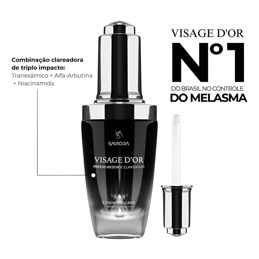 Serum Facial Visage Dor - Saviora Skincare Manchas Todo Tipo De Pele Noite Dia/noite
