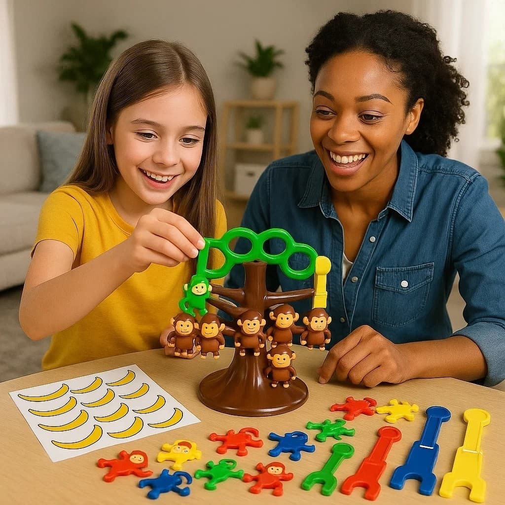 Jogo Pula Macaco Infantil com Acessórios para Montagem
