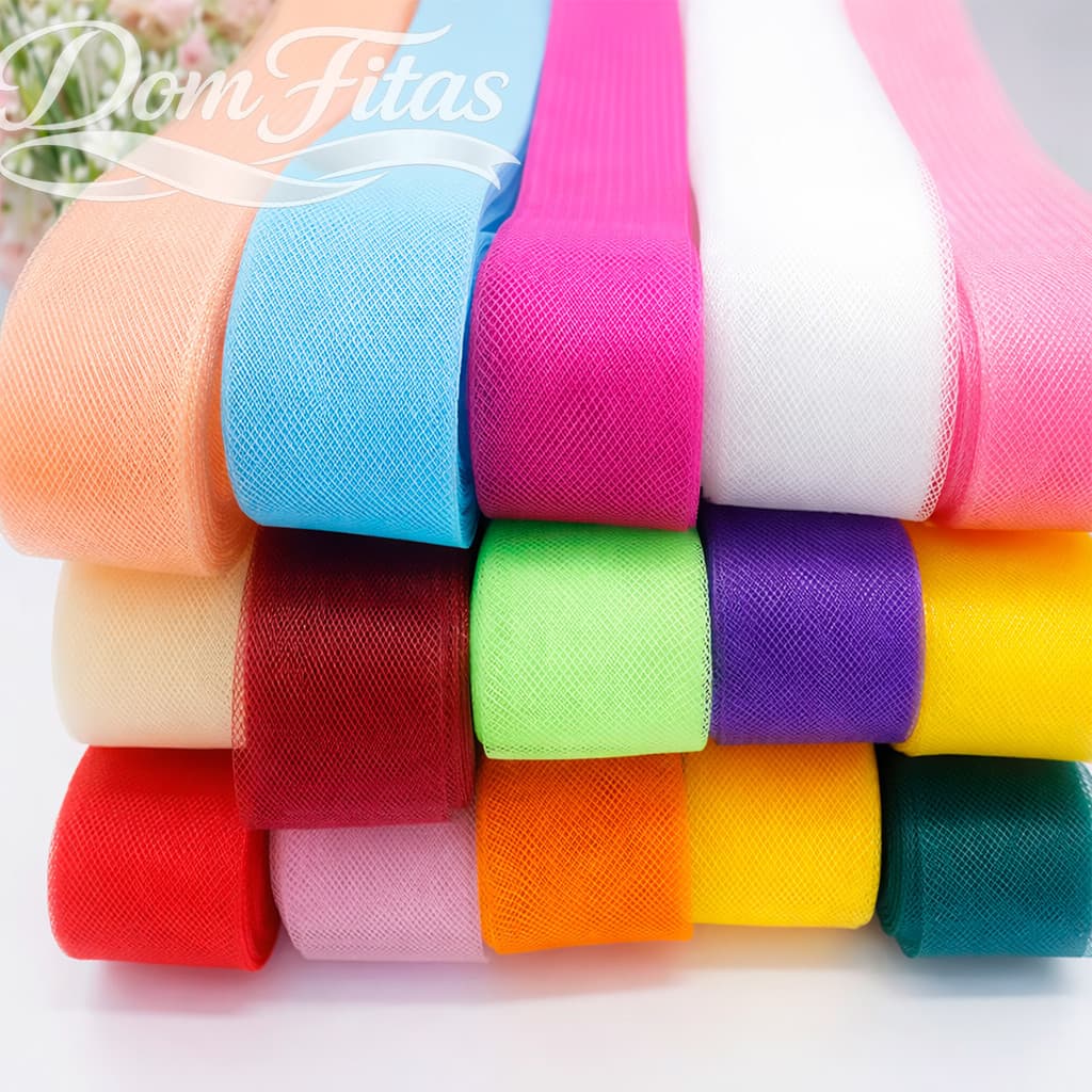 Fita Crinol 5cm Rolo 25m 50m Vestido De Festa E Noiva