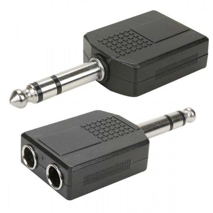 ADAPTADOR DUPLICADOR P10 STÉREO X 2 J10 STÉREO - Y P2 PARA MESA DE SOM