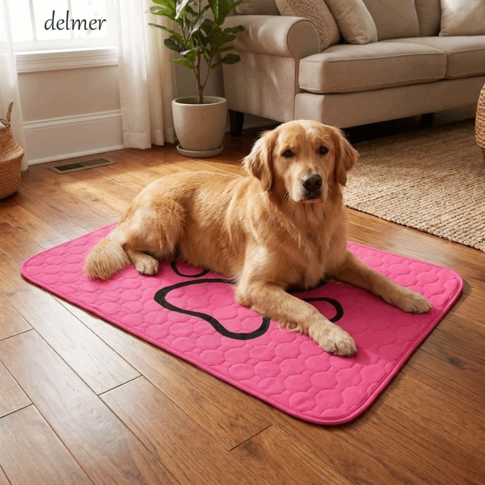Almofada De Treinamento Para Filhotes DELMER , Absorvente Lavável Xixi De Cachorro , Tapete De Urina Reutilizável Antide