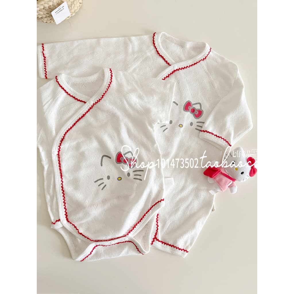 2026 coreano masculino feminino bebê verão fino de manga curta roupas de bebê malha respirável borboleta roupas macacão