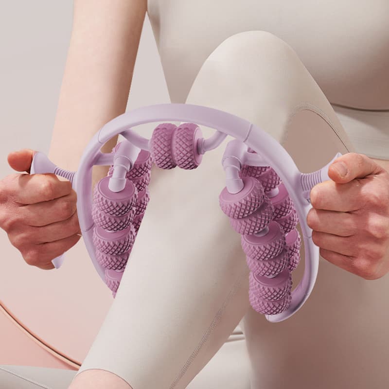 26 rodas perna massageador em forma de anel perna clipe rolo perna dispositivo de beleza bezerro relaxamento muscular eq