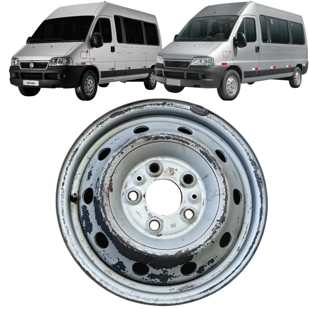 Roda De Ferro Aro 16 Fiat Ducato 2.8/2.3 1999 A 2017
