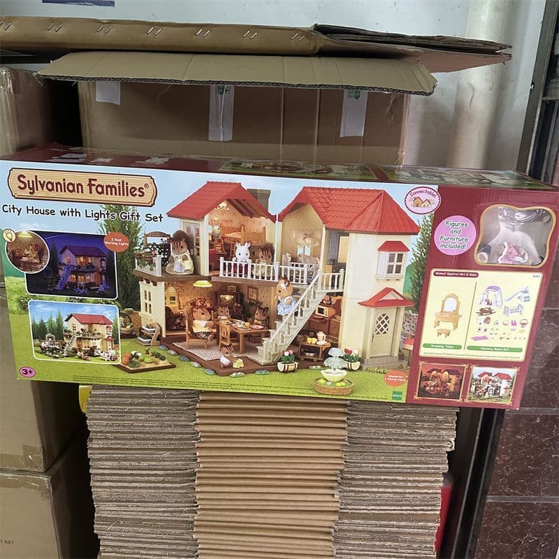 Oriental Fuxiang Comercial Co., Ltd. Genuíno novo japão Mori Belle família iluminação casa brinquedo com boneca Villa bo