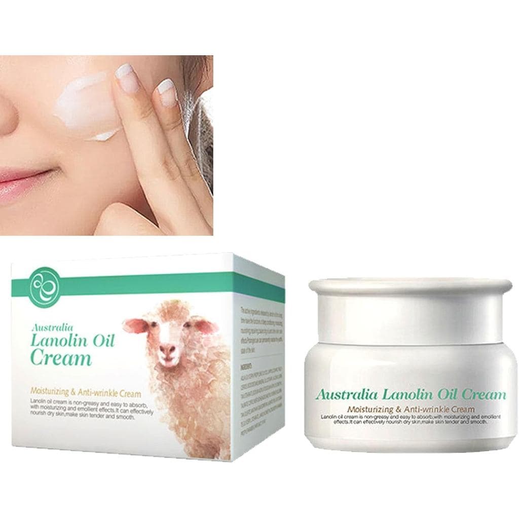 Creme Facial Hidratante de Lanolina Pura, Hidratante Potente e Antirrugas, Creme Facial Antirrugas, Hidratante Facial, F