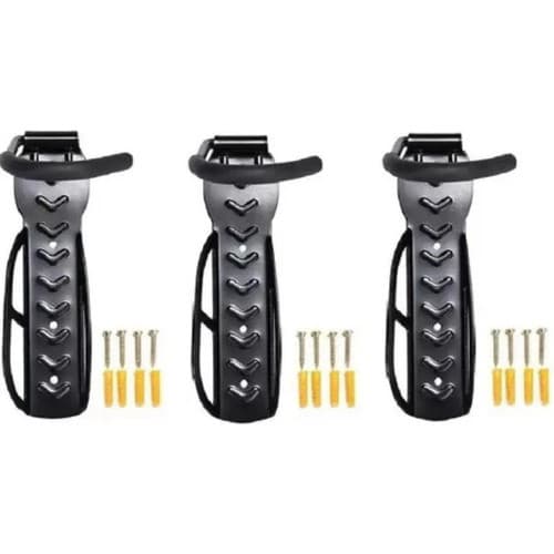 4x Suporte Gancho Bike Bicicleta Pendurar Parede Vertical Preto
