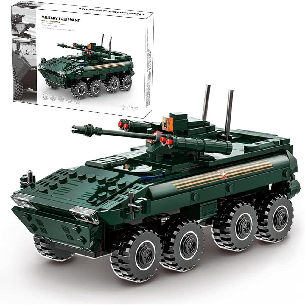 Conjuntos de Blocos de Construção de Veículos Militares MEIEST, Conjunto de Blocos de Modelo Blindado Altamente Detalhad