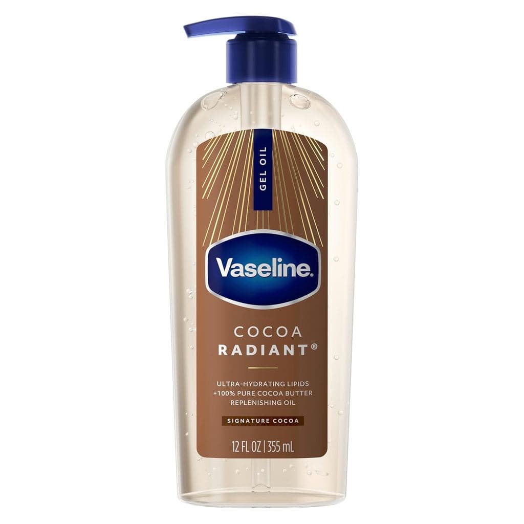 Vaselina Intensive Care Cocoa Radiant Body Gel Oil com 100% de Manteiga de Cacau Pura, 12 oz EFHP