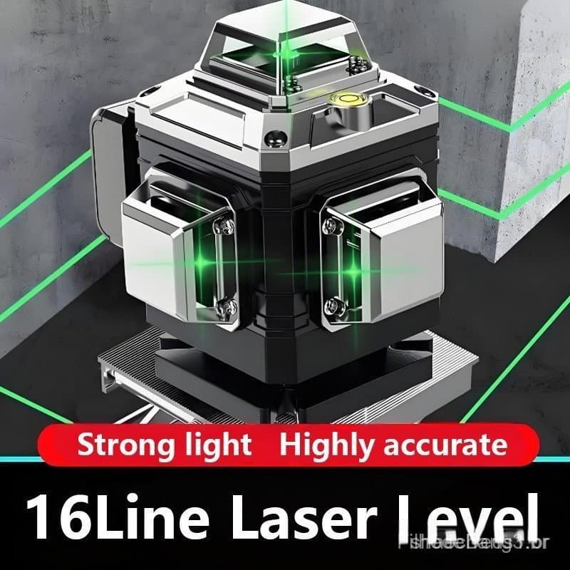 Linha verde prateada nível de espírito 4D16 linha Laser destaque de alta precisão adesivo de piso interno e externo