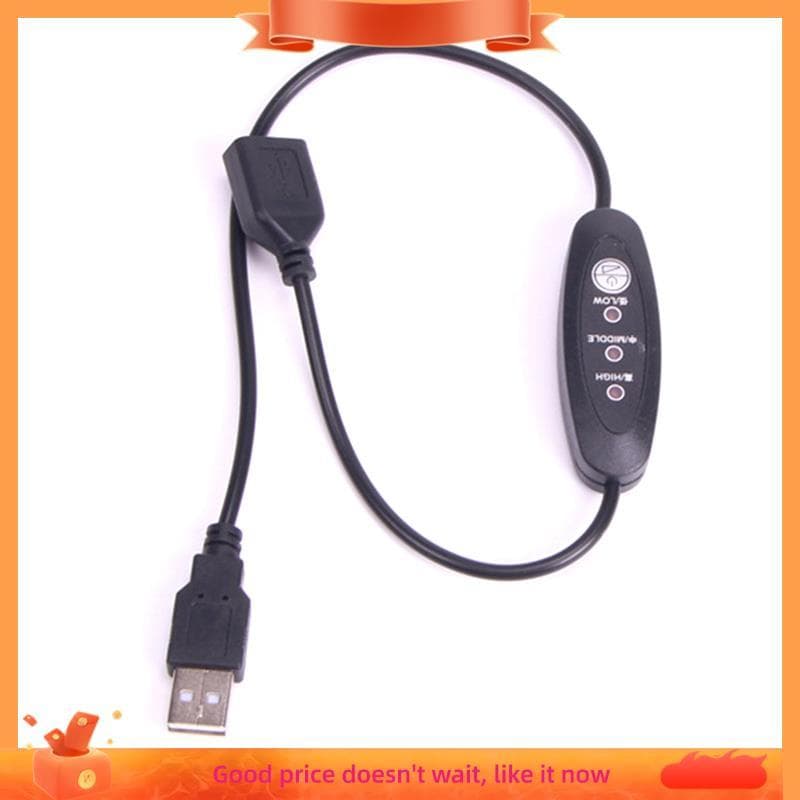 Termostato Aquecedor Controlador De Temperatura USB 5V-12V 3 Velocidades Ajustável 24W