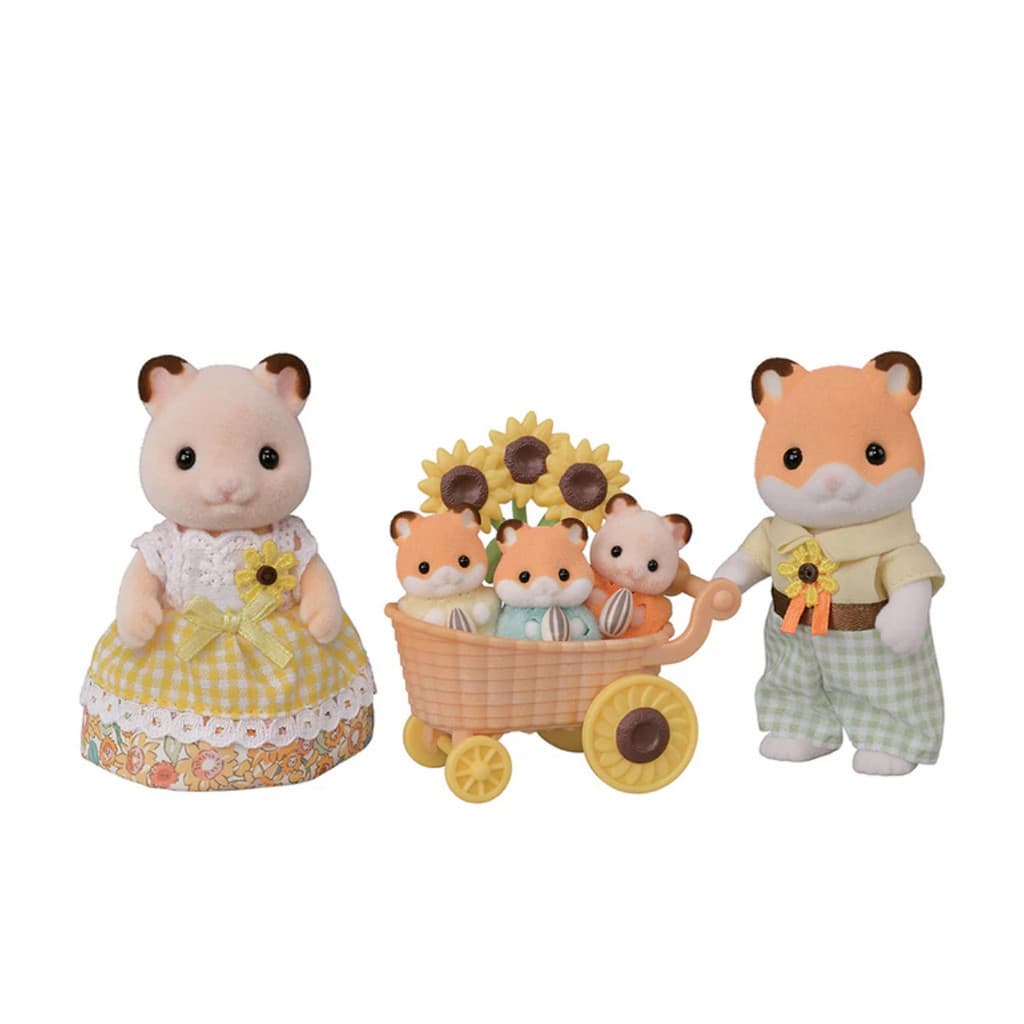 Conjunto de Brinquedos de Pelúcia para Crianças com Tema de Família de Hamsters da Floresta k104 P CZ4W