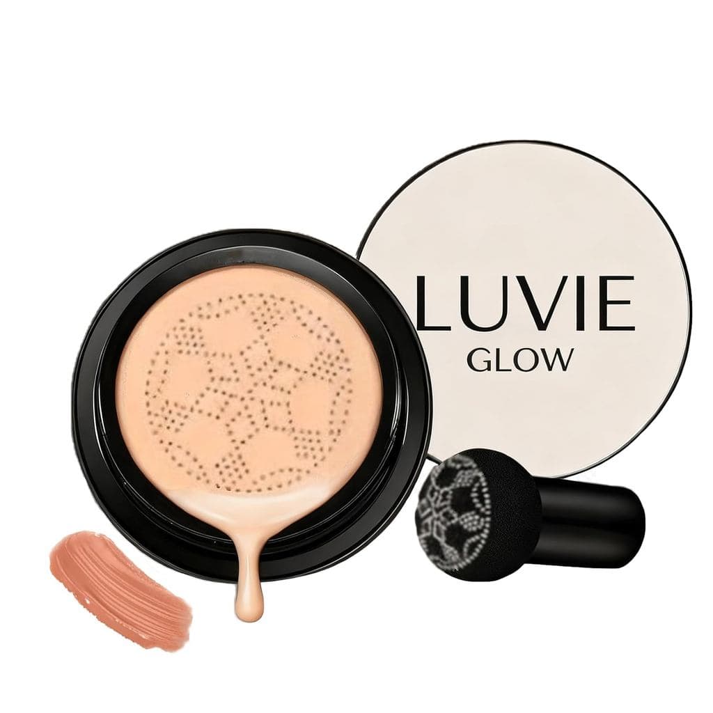 Base em Cushion, CC Cream com Aplicador em Forma de Cogumelo, Base de Maquiagem Facial BB Cream, Corretivo Hidratante, I